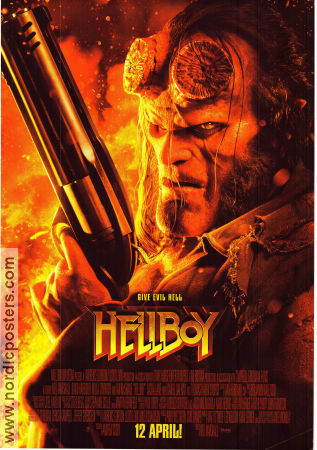 Hellboy 2019 poster David Harbour Milla Jovovich Ian McShane Neil Marshall Från serier