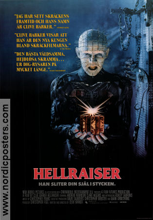 Hellraiser 1987 poster Andrew Robinson Clive Barker Kultfilmer