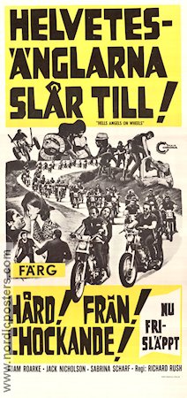 Helvetesänglarna slår till 1967 poster Jack Nicholson Adam Roarke Richard Rush Motorcyklar