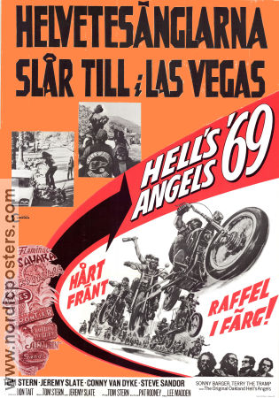 Helvetesänglarna slår till i Las Vegas 1969 poster Tom Stern Lee Madden Motorcyklar