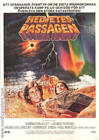 Helvetespassagen 1977 poster Jan-Michael Vincent George Peppard Dominique Sanda Jack Smight