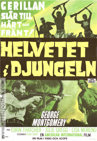 Helvetet i djungeln 1967 poster Julie Gregg George Montgomery