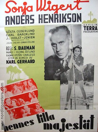 Hennes lilla majestät 1939 poster Sonja Wigert Anders Henrikson Hitta mer: Large poster