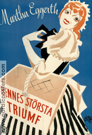 Hennes största triumf 1934 poster Martha Eggerth Theo Lingen Johannes Meyer