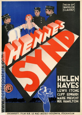 Hennes synd 1931 poster Helen Hayes Lewis Stone Edgar Selwyn