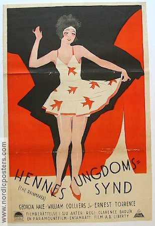 Hennes ungdomssynd 1927 poster Georgia Hale