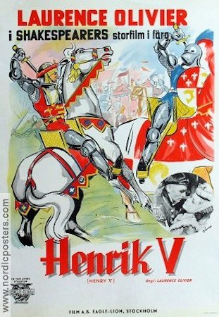 Henrik V 1946 poster Laurence Olivier Text: William Shakespeare