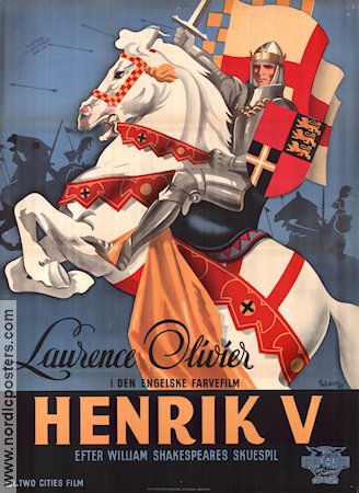 Henrik V 1946 poster Laurence Olivier Text: William Shakespeare