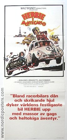 Herbie i Monte Carlo 1977 poster Herbie Bilar och racing