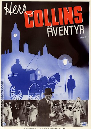 Herr Collins äventyr 1943 poster Anders Henrikson Birgit Sergelius