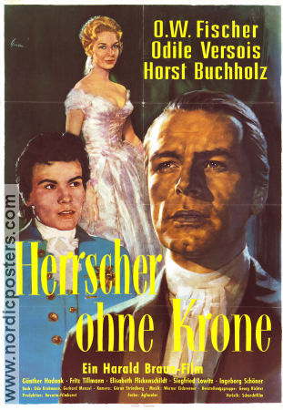 Herrscher ohne Krone 1957 poster OW Fischer Horst Buchholz Harald Braun