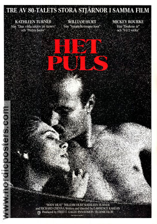 Het puls 1981 poster William Hurt Kathleen Turner Richard Crenna Lawrence Kasdan