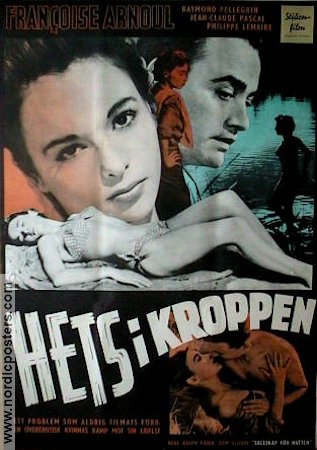 Hets i kroppen 1954 poster Francoise Arnoul