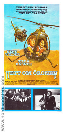 Hett om öronen 1982 poster Gene Wilder Gilda Radner Kathleen Quinlan Sidney Poitier Flyg