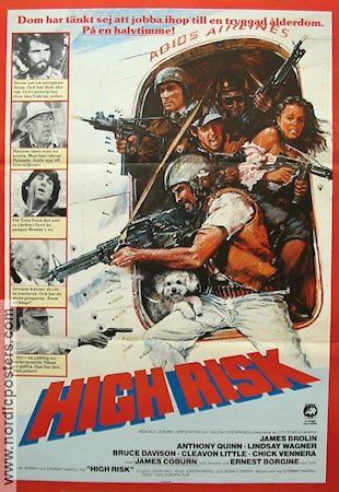 High Risk 1982 poster James Brolin James Coburn