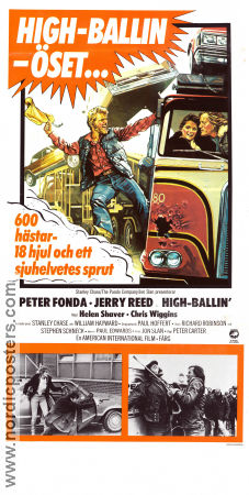 High-Ballin 1978 poster Peter Fonda Jerry Reed Helen Shaver Peter Carter Bilar och racing
