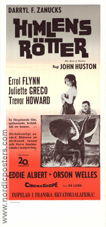 Himlens rötter 1959 poster Errol Flynn Juliette Greco Trevor Howard Orson Welles John Huston Hitta mer: Africa