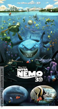 Hitta Nemo 2003 poster Albert Brooks Andrew Stanton Filmbolag: Pixar Animerat Fiskar och hajar 3-D