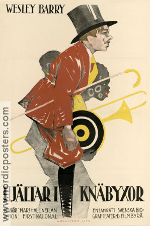 Hjältar i knäbyxor 1922 poster Wesley Barry Tully Marshall Marshall Neilan