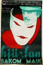 Hjärtan bakom mask 1931 poster William Powell Fay Wray