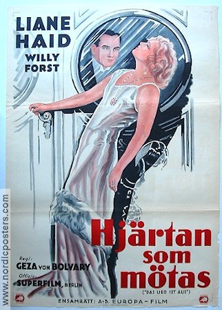 Hjärtan som mötas 1931 poster Liane Haid Willi Forst