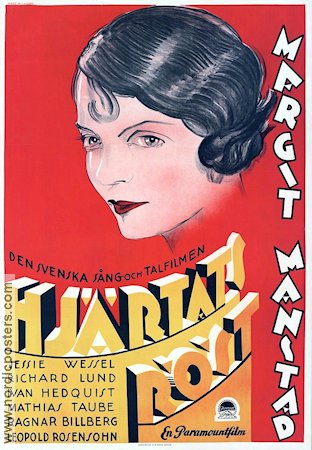 Hjärtats röst 1930 poster Margit Manstad