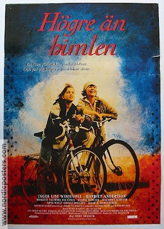 Högre än himlen 1993 poster Harriet Andersson Cyklar Norge