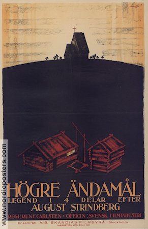 Högre ändamål 1922 poster Rune Carlsten