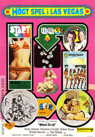 Högt spel i Las Vegas 1969 poster David Janssen Rosemary Forsyth Robert Drivas Garson Kanin Gambling