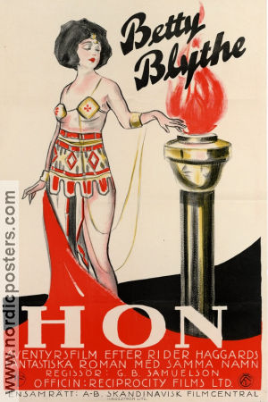 Hon 1925 poster Betty Blythe Carlyle Blackwell Leander De Cordova