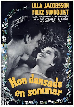 Hon dansade en sommar 1951 poster Ulla Jacobsson Folke Sundquist Arne Mattsson