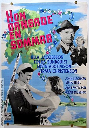 Hon dansade en sommar 1951 poster Ulla Jacobsson Folke Sundquist Arne Mattsson