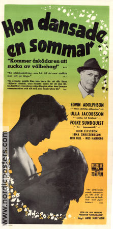 Hon dansade en sommar 1951 poster Ulla Jacobsson Folke Sundquist Edvin Adolphson Arne Mattsson