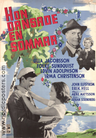 Hon dansade en sommar 1951 poster Ulla Jacobsson Folke Sundquist Arne Mattsson