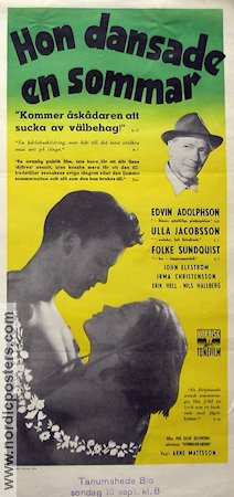 Hon dansade en sommar 1951 poster Ulla Jacobsson Folke Sundquist Arne Mattsson