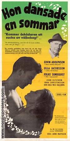 Hon dansade en sommar 1951 poster Ulla Jacobsson Folke Sundquist Arne Mattsson