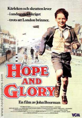 Hope and Glory 1987 poster Sarah Miles David Hayman Sebastian Rice-Edwards John Boorman Barn