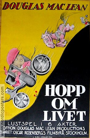 Hopp om livet 1925 poster Douglas MacLean Hästar