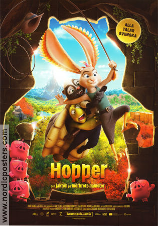 Hopper och jakten på mörkrets hamster 2022 poster Joe Ochman Benjamin Mousquet Animerat