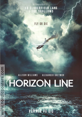 Horizon Line 2020 poster Allison Williams Alexander Dreymon Keith David Mikael Marcimain Flyg