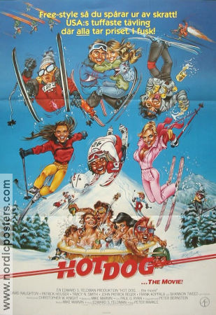 Hot Dog the Movie 1983 poster David Naughton Berg Vintersport