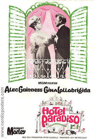 Hotel Paradiso 1966 poster Alec Guinness Gina Lollobrigida Robert Morley Peter Glenville