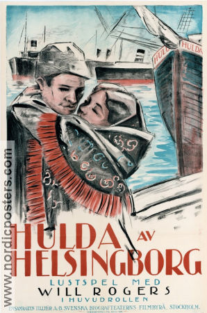 Hulda av Helsingborg 1920 poster Will Rogers Mary Warren Clarence G Badger