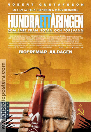 Hundraettåringen som smet från notan 2016 poster Robert Gustafsson Iwar Wiklander Felix Herngren