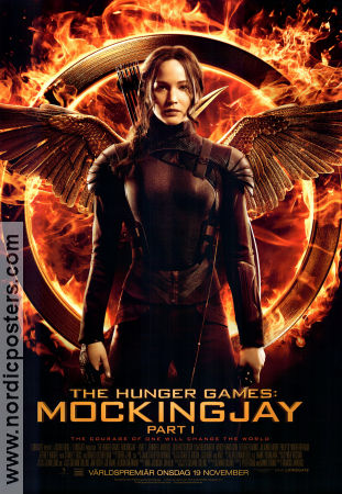 The Hunger Games: Mockingjay Part 1 2014 poster Jennifer Lawrence Josh Hutcherson Liam Hemsworth Francis Lawrence