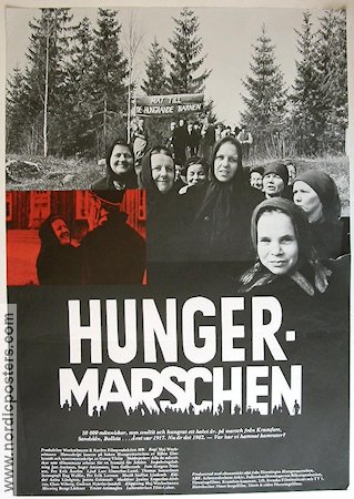 Hungermarschen 1982 poster Maj Wechselmann Dokumentärer Politik
