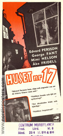 Huset nr 17 1949 poster Edvard Persson George Fant Mimi Nelson Gösta Stevens