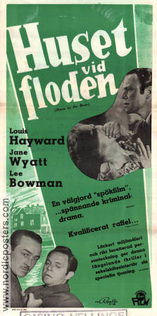 Huset vid floden 1950 poster Louis Hayward Lee Bowman Jane Wyatt Fritz Lang