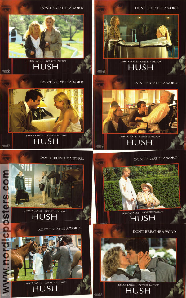 Hush 1998 lobbykort Jessica Lange Gwyneth Paltrow Johnathon Schaech Jonathan Darby