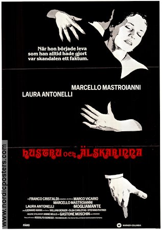 Hustru och älskarinna 1979 poster Laura Antonelli Marcello Mastroianni Marco Vicario